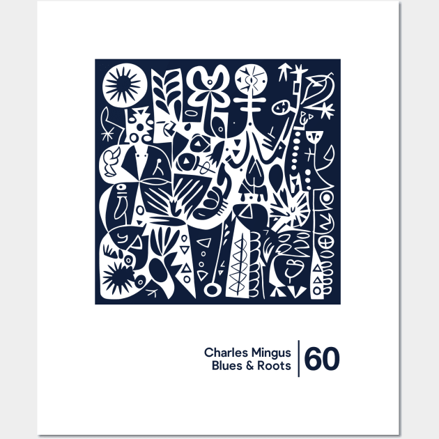 Blues & Roots - Charles Mingus - Minimal Style Graphic Artwork Wall Art by saudade